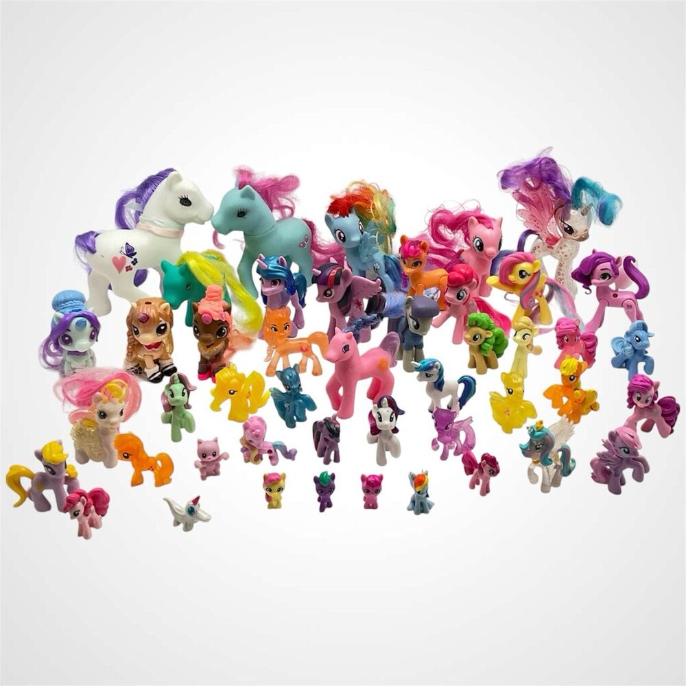 Lot of 46 My Little Pony, ZURU Mystery Unicorn, Unbranded Figurines Rare